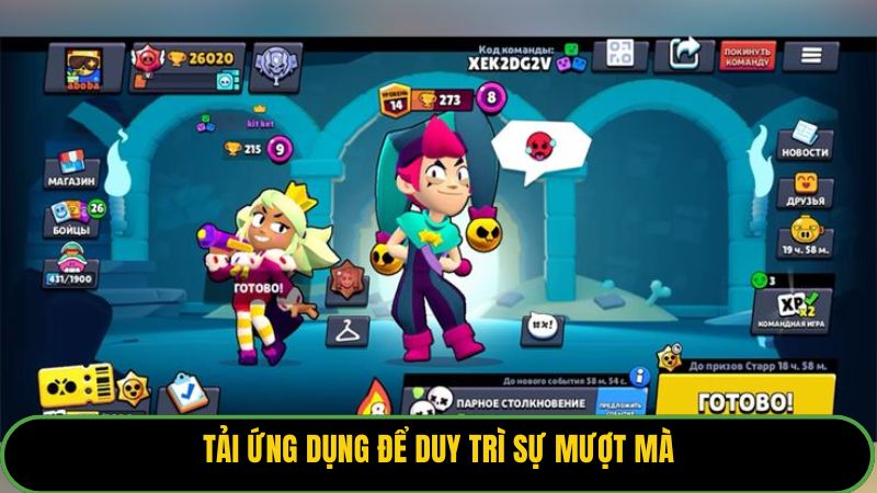 Tải ứng dụng để duy trì sự mượt mà